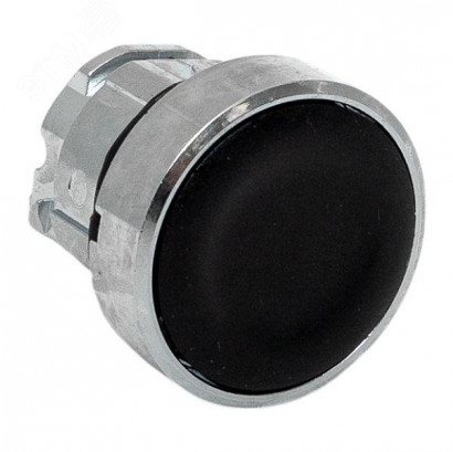 Механизм кнопки исполнительный XB4 черный плоский возвратный без фиксации без подсветки IP65